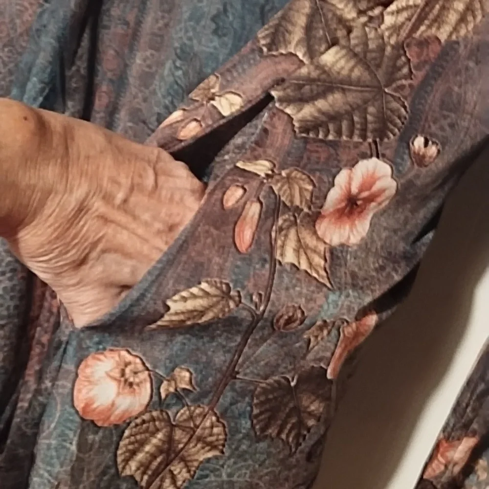 Floral Bohemian Kaftan Mumu Dress - Picture 7 of 7